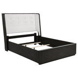Leandro 55-inch Wingback Bed Burnished