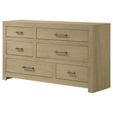 Hendricks 6-drawer Bedroom Dresser Light Oak