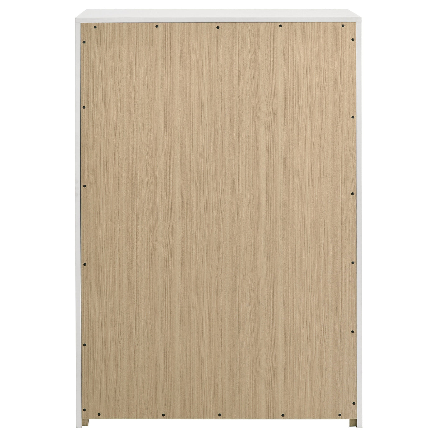 Ines 5-drawer Bedroom Chest of Drawers White High Gloss