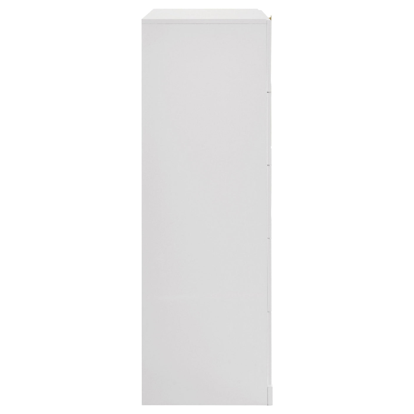 Ines 5-drawer Bedroom Chest of Drawers White High Gloss
