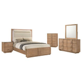 Leanne Bedroom Set Light Oak