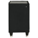 Lorient 2-drawer LED Nightstand with USB Black