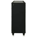 Lorient 8-drawer LED Dresser Black