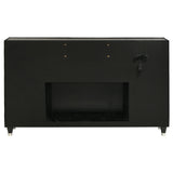 Lorient 8-drawer LED Dresser Black