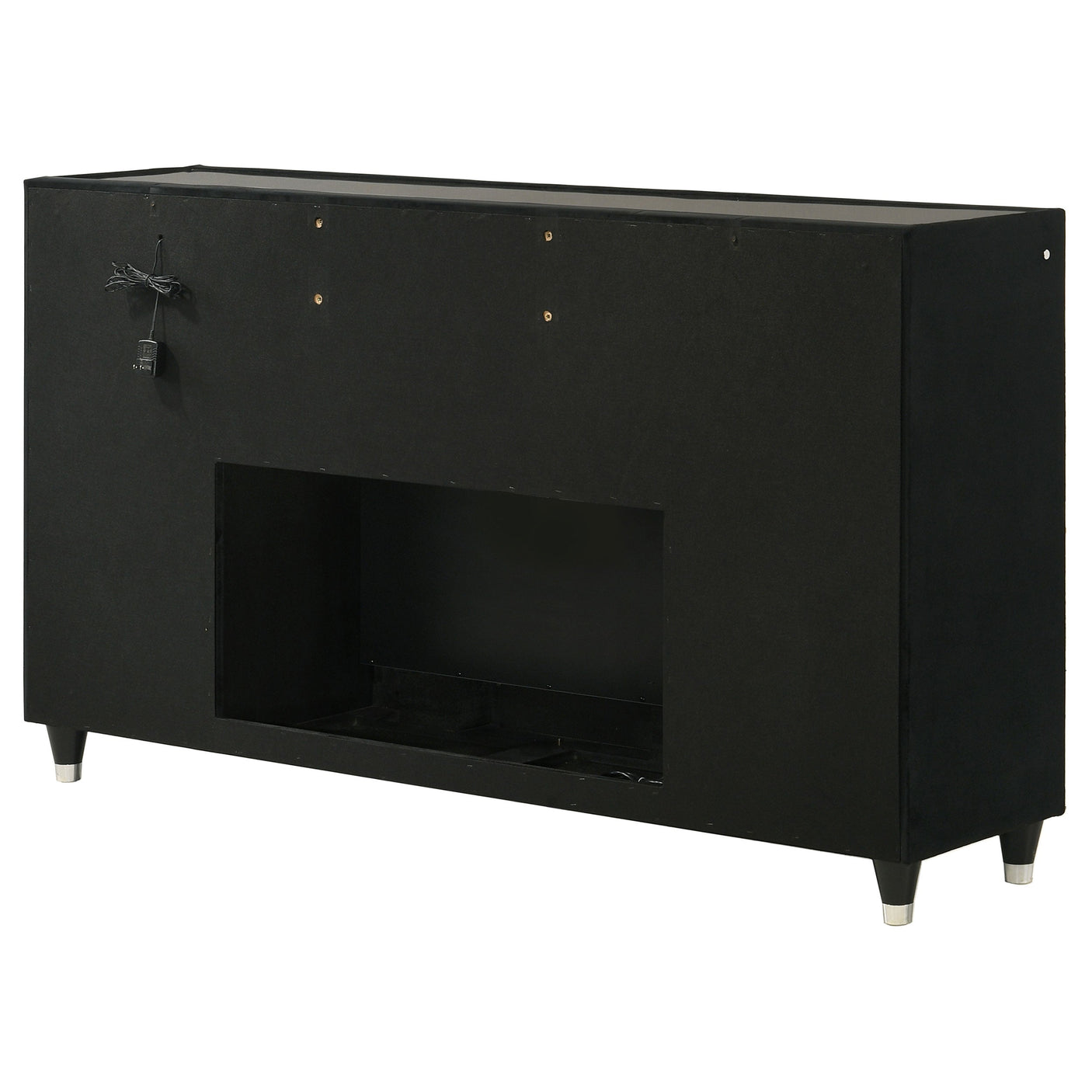 Lorient 8-drawer LED Dresser Black