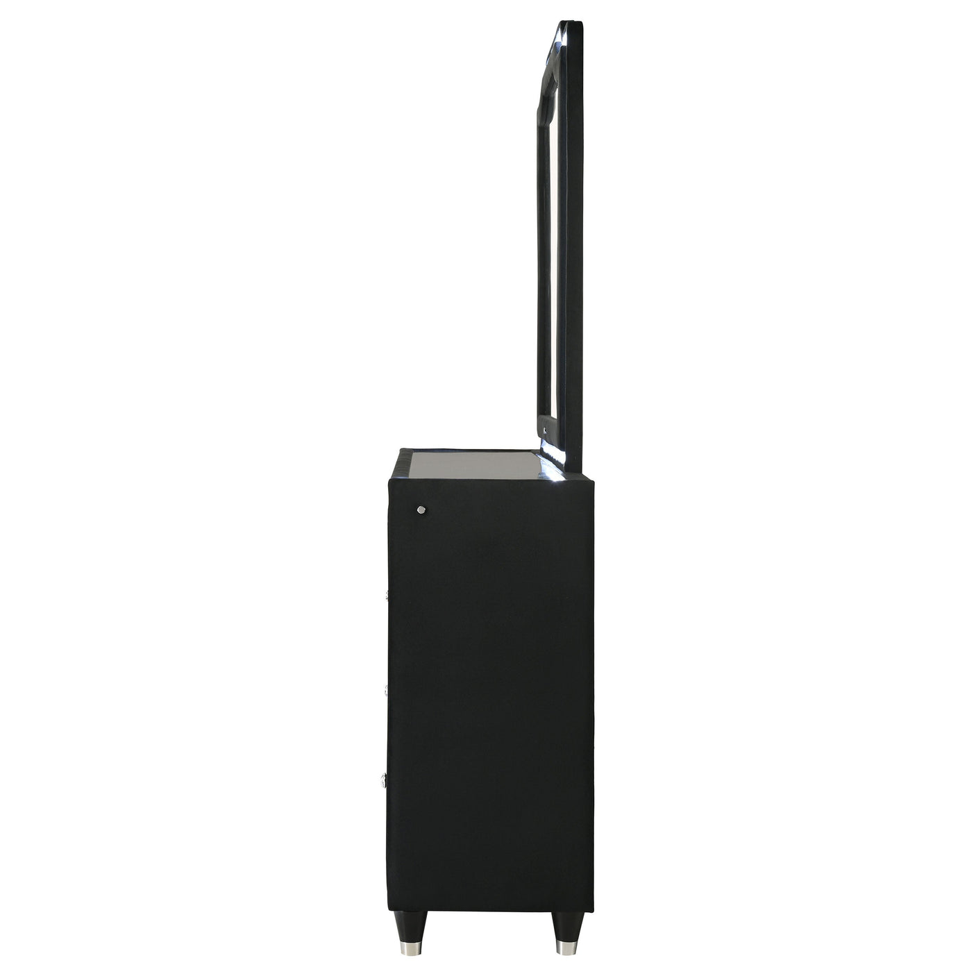 Lorient 8-drawer LED Dresser Black