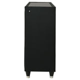 Lorient 8-drawer LED Dresser Black