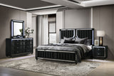 Ravenne Velvet Upholstered LED Bedroom Set