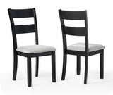 Lester 6-Pk Dining W/Bench L.Grey