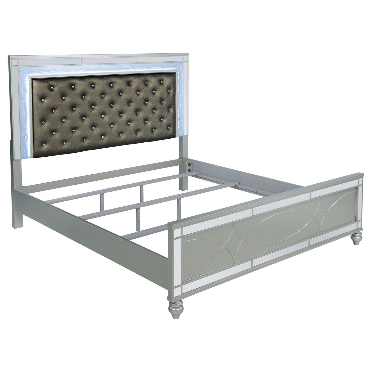Gunnison Wood LED Panel Bed