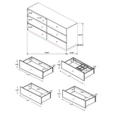 Winslow 6-drawer Dresser Smokey Walnut