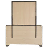 Wright 6-drawer Dresser and Mirror Brown Oak