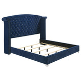 Melody Upholstered Wingback Bed