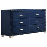 Melody 6-Drawer Upholstered Dresser