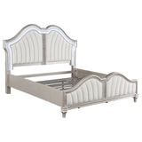 Evangeline Wood LED Panel Bed