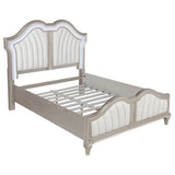 Evangeline Wood LED Panel Bed
