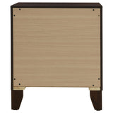 Welsley 2-drawer Nightstand Bedside Table Walnut