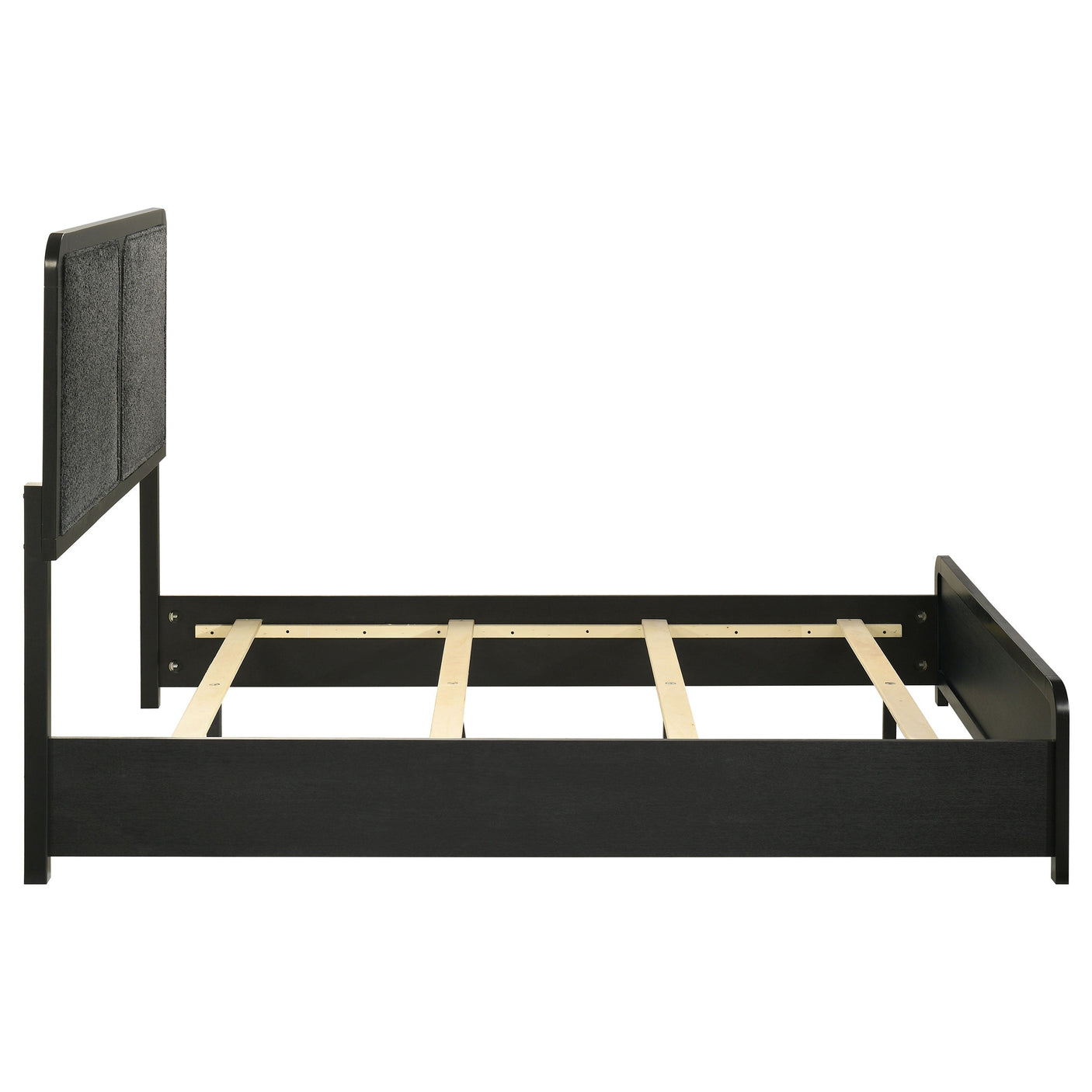 Cavelle 51-inch Upholstered Panel Bed Black