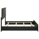 Cavelle 51-inch Upholstered Panel Bed Black