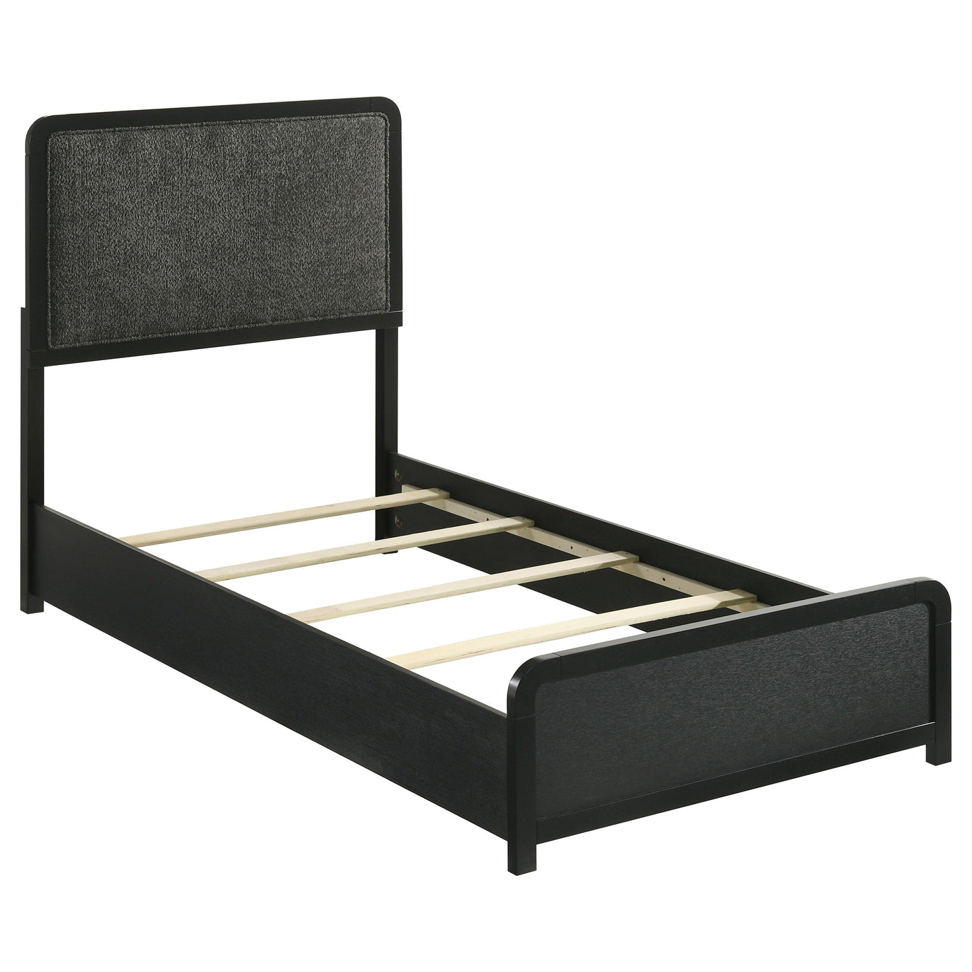 Cavelle 51-inch Upholstered Panel Bed Black