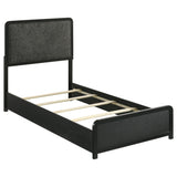 Cavelle 51-inch Upholstered Panel Bed Black