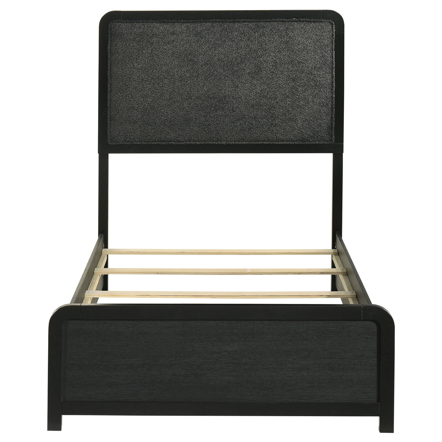 Cavelle 51-inch Upholstered Panel Bed Black