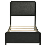 Cavelle 51-inch Upholstered Panel Bed Black