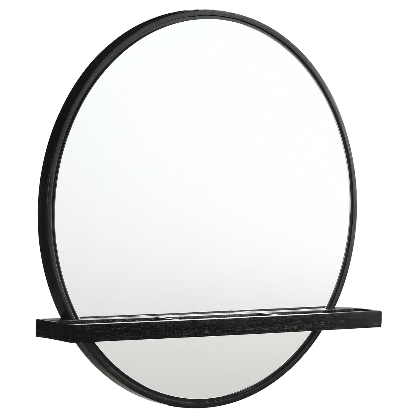 Arini Round Vanity Wall Mirror with Shelf