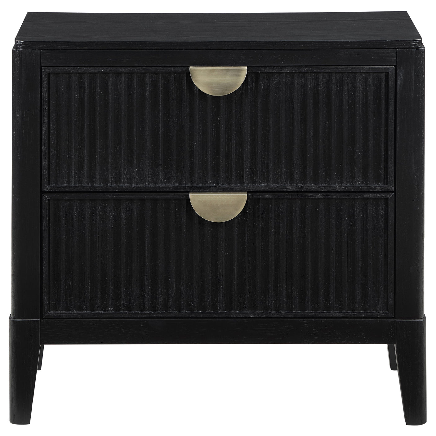 Brookmead 2-drawer Nightstand Black