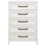Marielle 5-drawer Bedroom Chest Distressed White