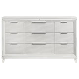 Marmore 9-drawer Dresser Cabinet White