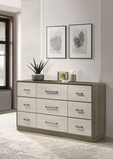 Fenwick 9-drawer Dresser Grey Oak