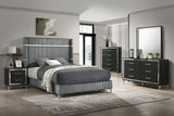 Lucia Bedroom Set Grey and Black