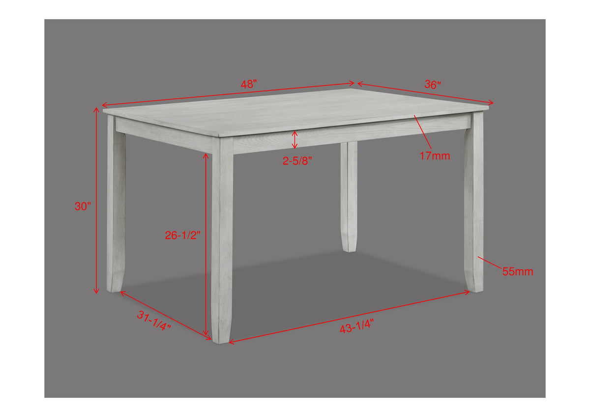 Henderson 5-Pk Dinette Set Drift Wood