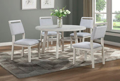 Blanche Round Table w/ 4 Chairs