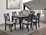Eloise Table w/ 6 Chairs - Light Grey