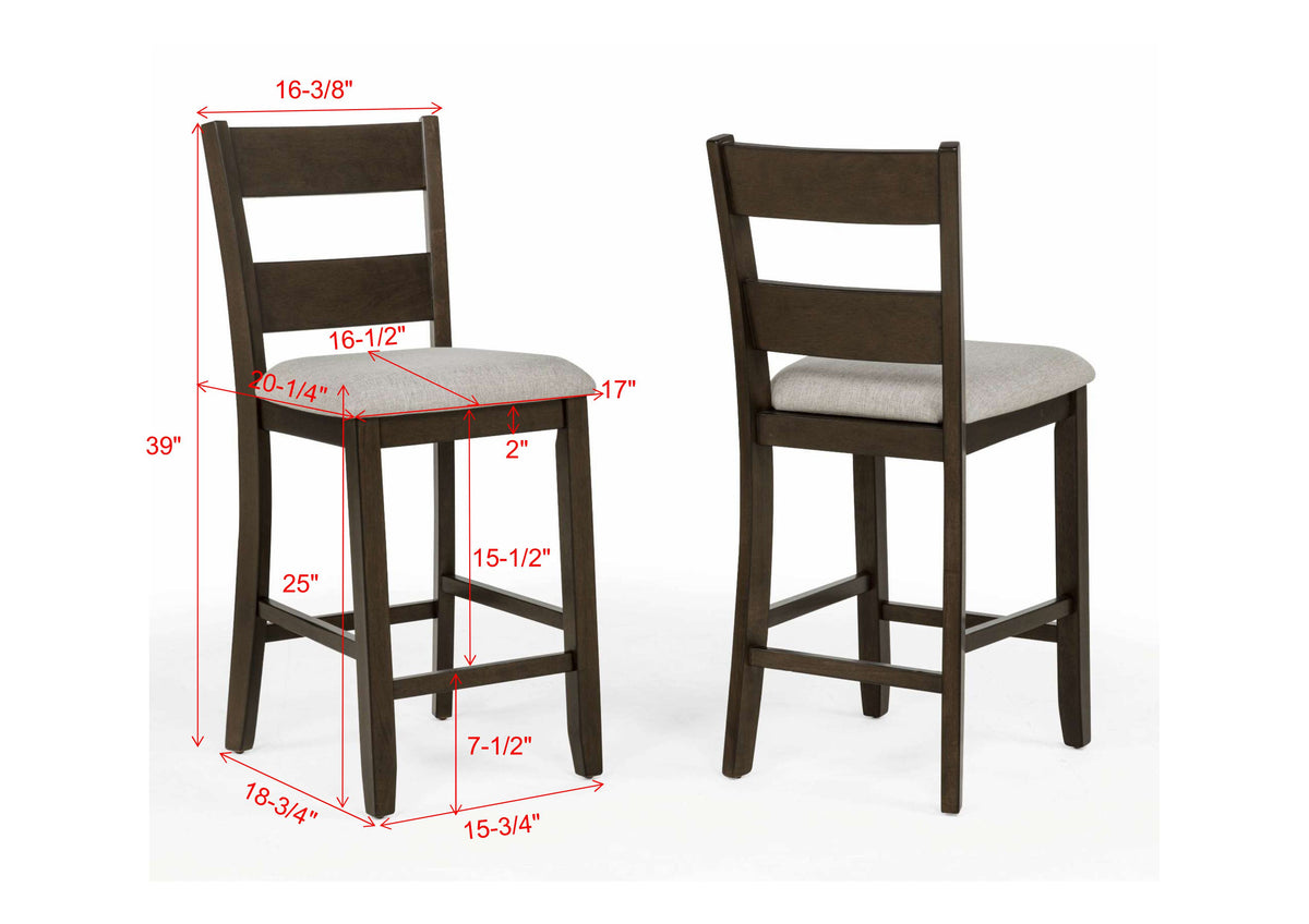 Lester 5-Pk Counter Height Dining Set Counter Height Dining Collection