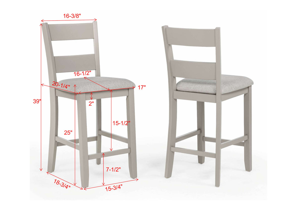 Lester 5-Pk Counter Height Dining Set Counter Height Dining Collection