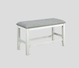 Fulton Counter Height Bench White