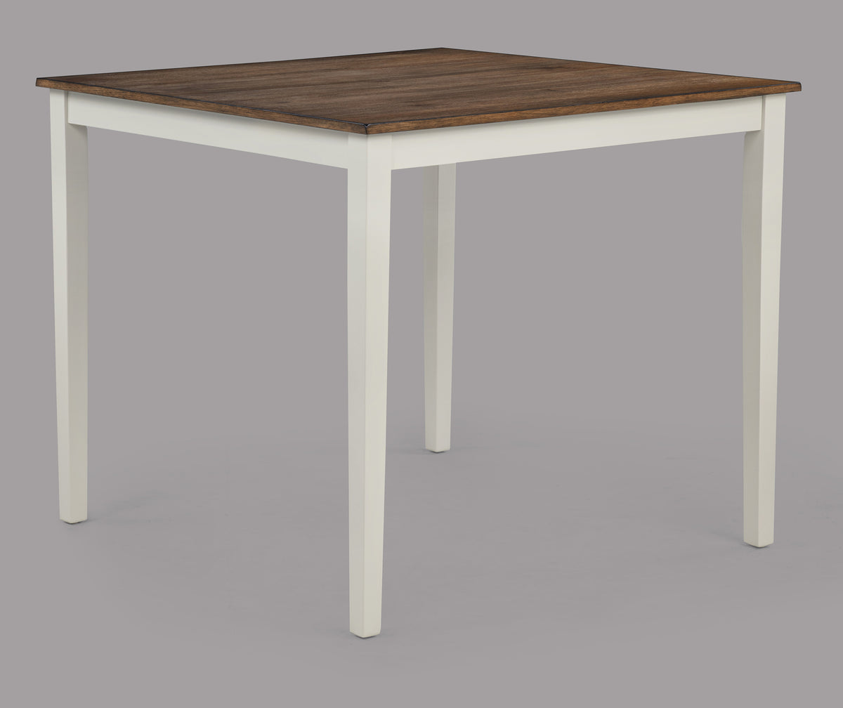 Brody 5Pk Counter Height Set White/Brown