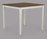 Brody 5Pk Counter Height Set White/Brown
