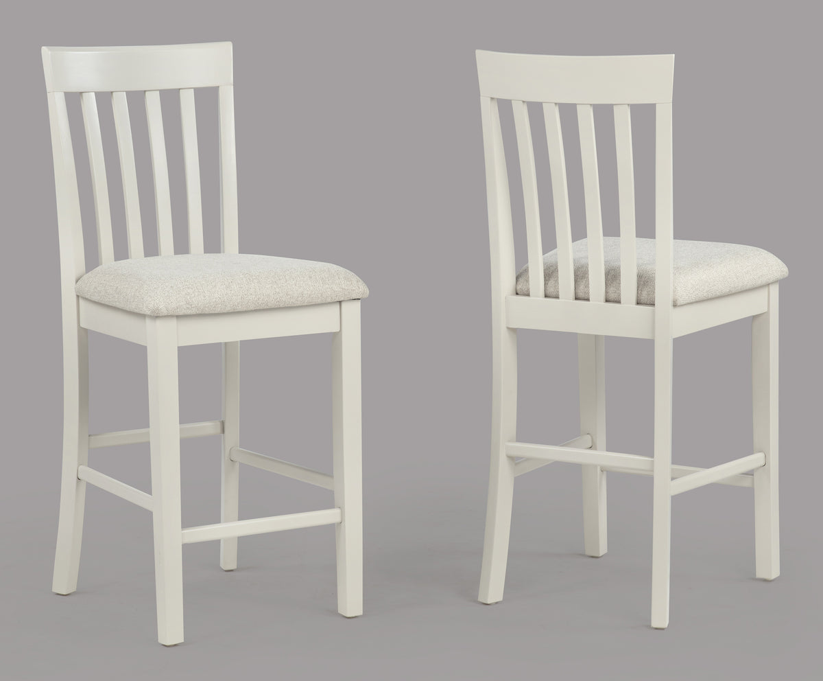 Brody 5Pk Counter Height Set White/Brown