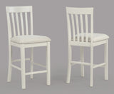 Brody 5Pk Counter Height Set White/Brown