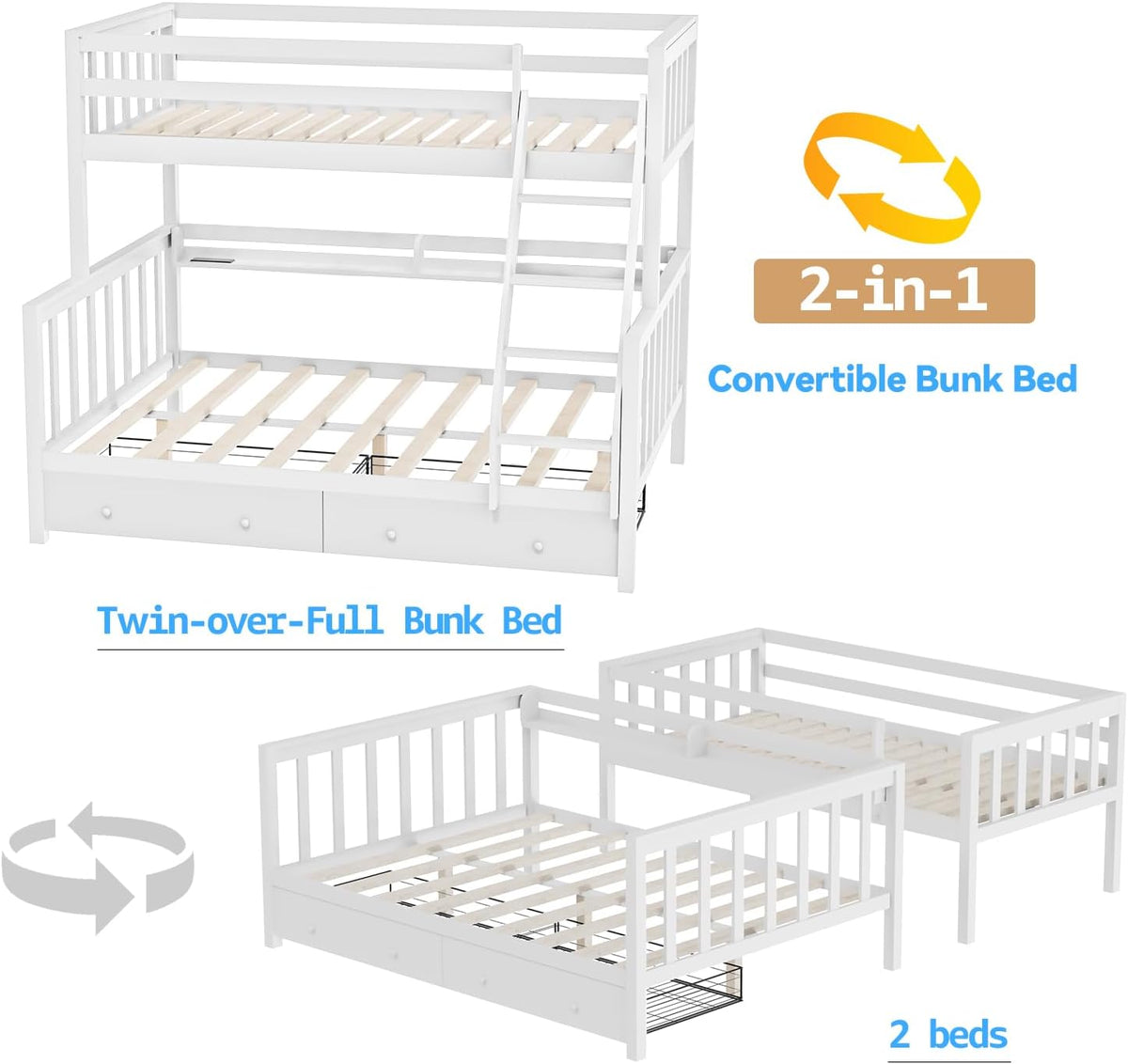 Abigail Twin Over Full Bunkbed