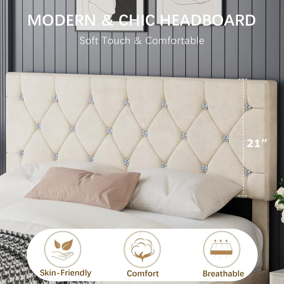 Crystal Queen Bed