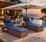 Andy Wicker Chaise Chairs (Set of 2)