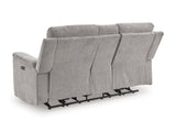 Barnsana DBL Reclining Power Loveseat w/Console