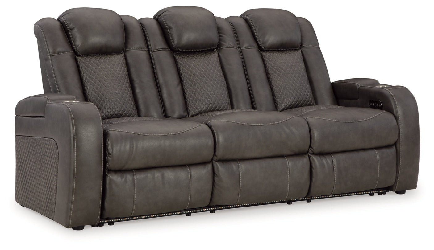 Fyne-Dyme Power Reclining Sofa with Adjustable Headrest