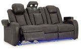 Fyne-Dyme Power Reclining Sofa with Adjustable Headrest