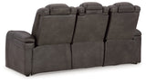 Fyne-Dyme Power Reclining Sofa with Adjustable Headrest